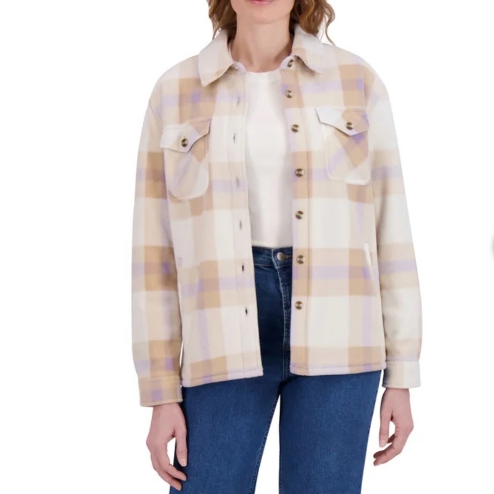 SAGE Women's Plush Shirt Jacket